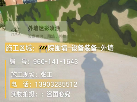 南川 迷彩漆喷涂价格（按平方米计费）